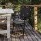 Flash Furniture Black Folding Sling Patio Chairs with Armrests, 4PK 4-GM-SC098-BK-GG - alternate 1